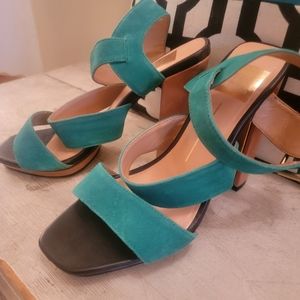 Dolce Vita Green Platform Strappy Heel size 7.5